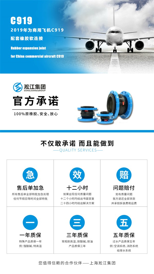 KYT-SUS304-DN80x65同心异径橡胶软连接“不锈钢法兰”